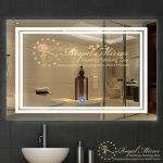 Gương nhà tắm LED Viền sáng hình chữ nhật