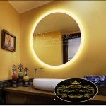 Gương Nhà Tắm trang bị đèn LED Viền chống ẩm, Ánh sáng Trắng - Vàng - Trung Tính