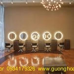 Gương LED Tròn 60*60 Phòng tắm, Bàn Trang Điểm, Salon