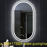 Gương Phòng Tắm OVAL Đèn LED cảm ứng sang trọng hiện đại