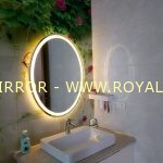 Gương đèn LED phòng tắm cao cấp. Thiết kế ELIP 60*80cm. Mã RE2-68 ECO