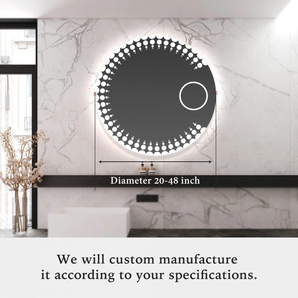 Gương tròn LED khổ lớn RDC1200